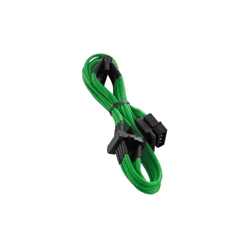 CableMod ModFlex Molex naar 4x SATA verlengkabel 80cm groen