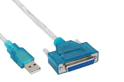 T.E.G. USB naar Parallel DB25 converterkabel female