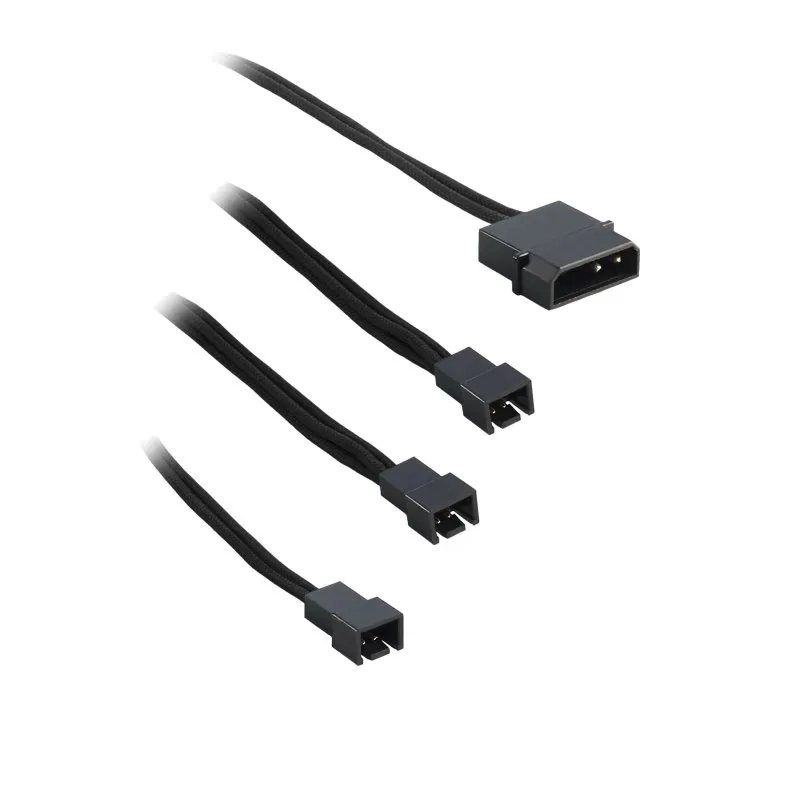 CableMod ModFlex Molex naar 3 Fan Adapterkabel zwart 60cm