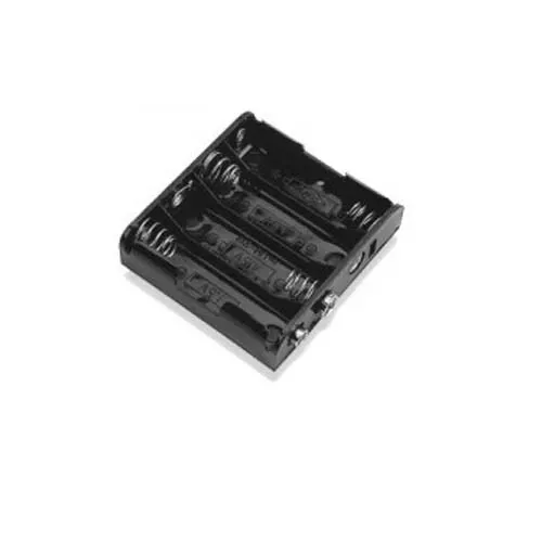 T.E.G. Batterijhouder 4x UM3 drukknoopaansluiting AA