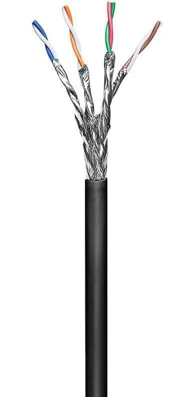 Microconnect Cat6 buitenkabel S/FTP 100m PE zwart