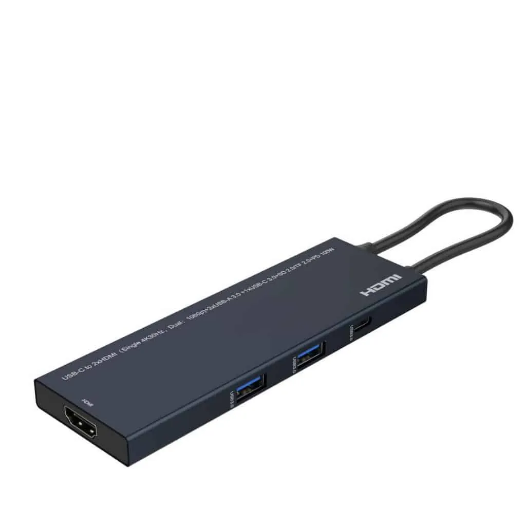 MicroConnect Premium USB-C mini dock dual HDMI 100W