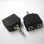 T.E.G. 3,5mm stereo verloopadapter 2x female naar male