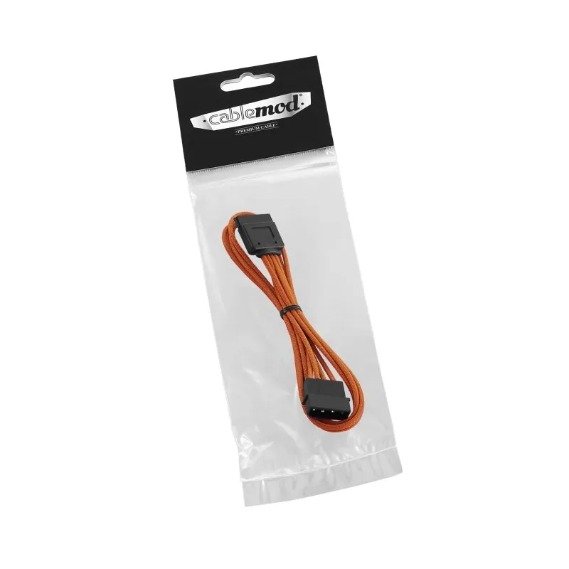 CableMod ModFlex Molex to SATA Power 30cm stroomkabel oranje