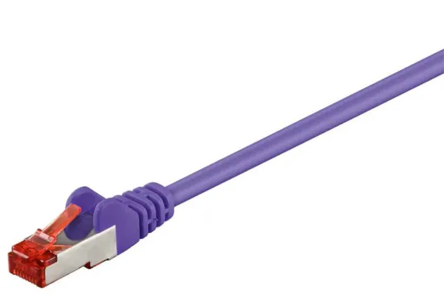 Microconnect CAT6 F/UTP netwerkkabel 0,25m paars afgeschermd