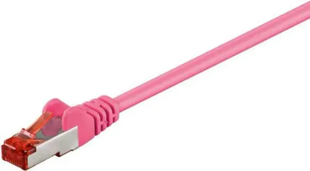 Microconnect CAT6 S/FTP netwerkkabel 5m roze afgeschermd