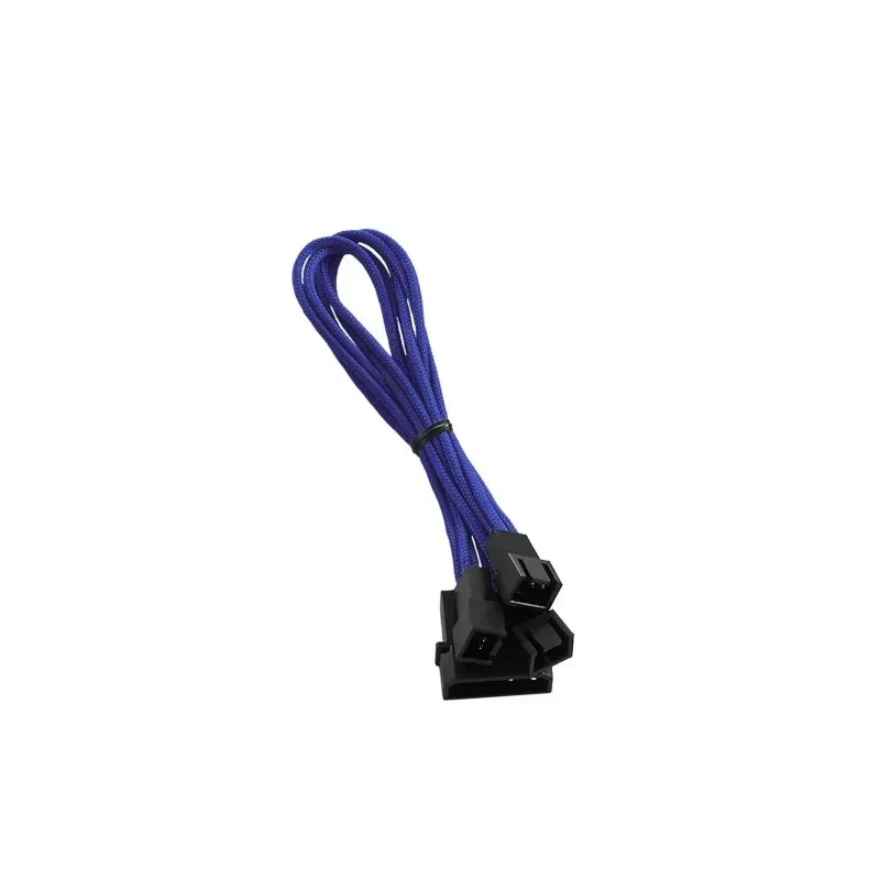 CableMod ModFlex Molex naar 3x Fan adapter 60cm blauw 12V