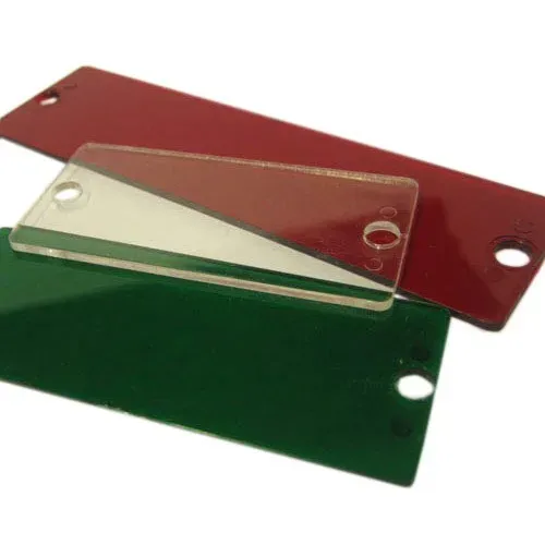 T.E.G. Display venster plexiglas groen 4-segments 25x62mm
