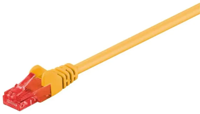 Microconnect CAT6 netwerkkabel 0,25m geel U/UTP