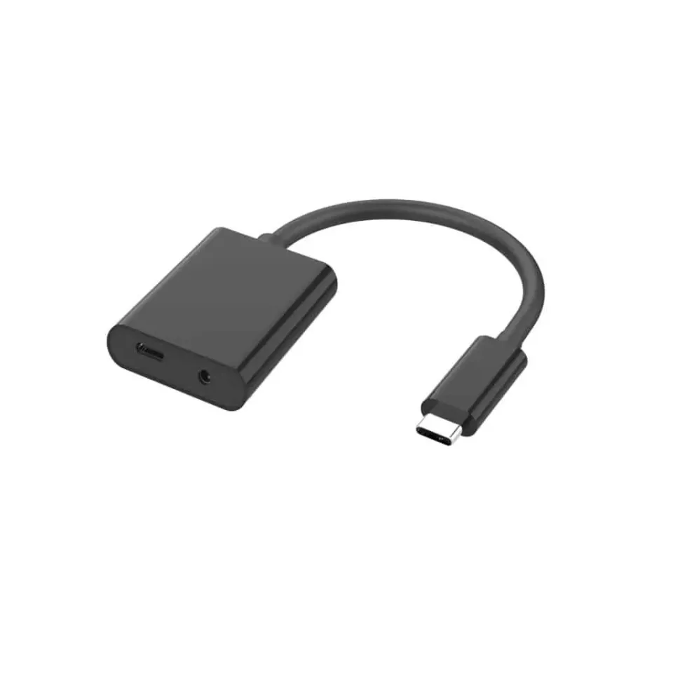Microconnect USB-C naar 3.5mm audio adapter met PD