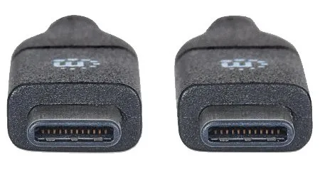 T.E.G. USB 3.1 Gen2 kabel USB-C male 1 m zwart